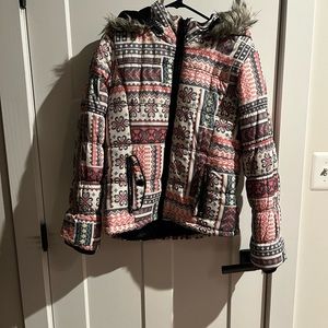 Puff jacket with hood